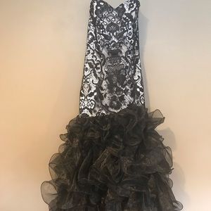 De masque lace prom or wedding dress